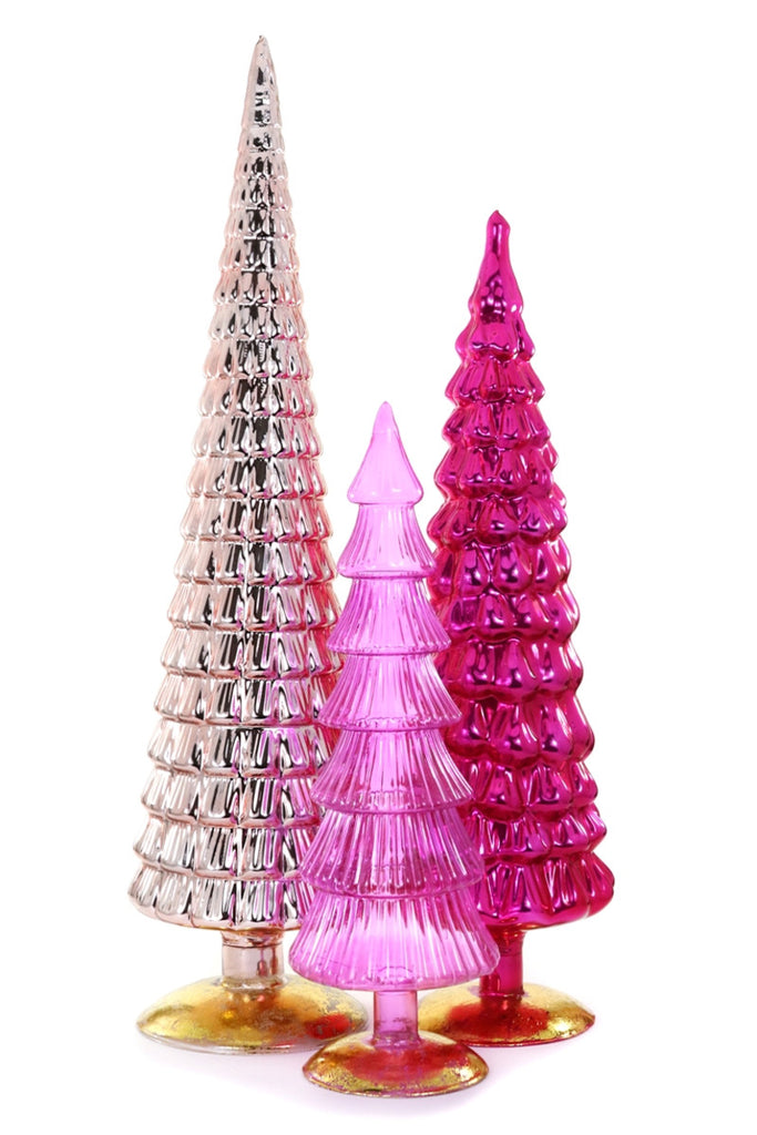 XL Extra Large Glass Hue Trees Pink Cody Foster MS-6682-P Barbie