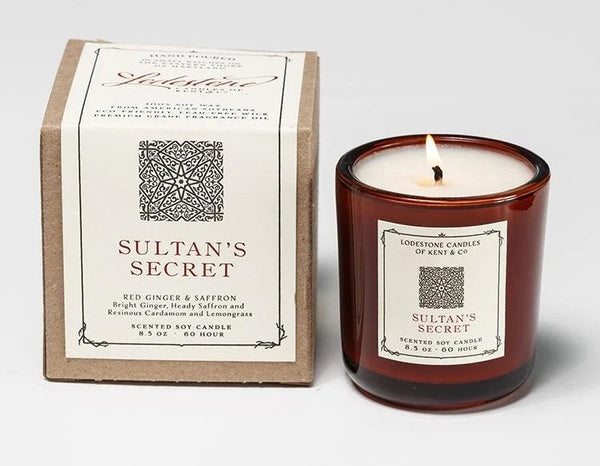 Sultan's Secret spice Candle Lodestone Candle Co soy candle clean burning