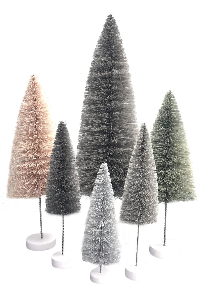 Gray Bottle Brush Trees set Cody Foster Grey bottle brush bristle brush