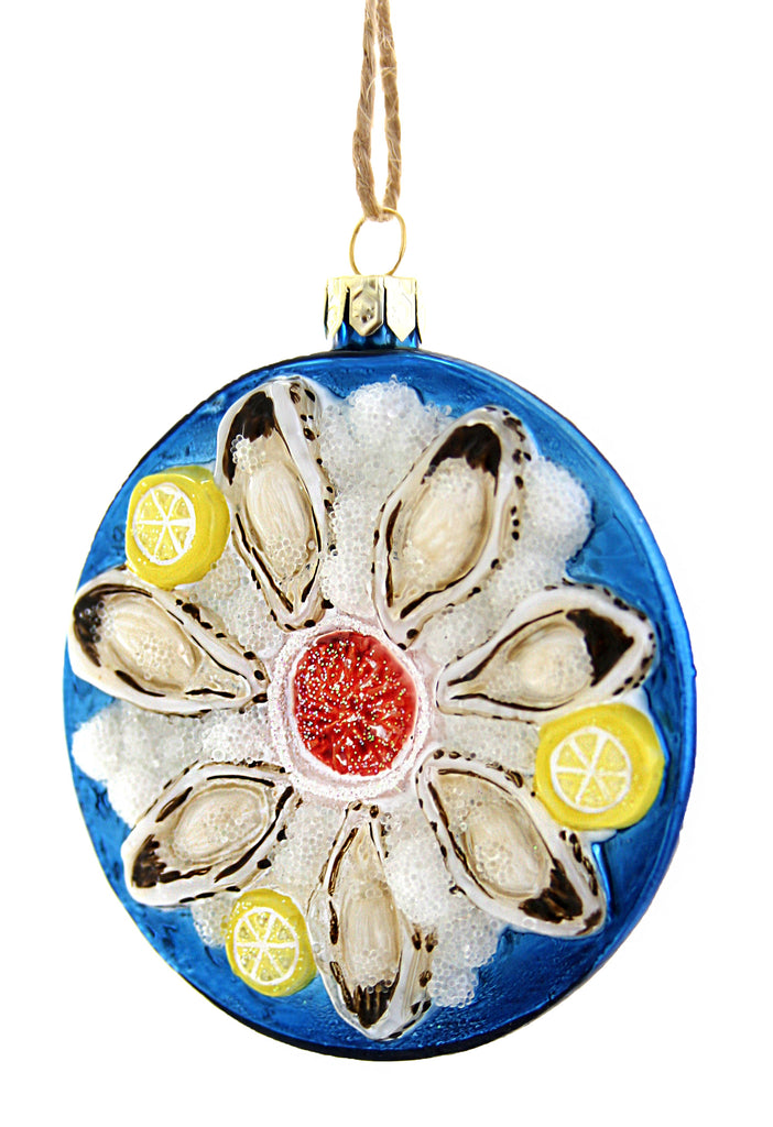 Plate of Oysters ornament Cody Foster oyster Christmas NYE