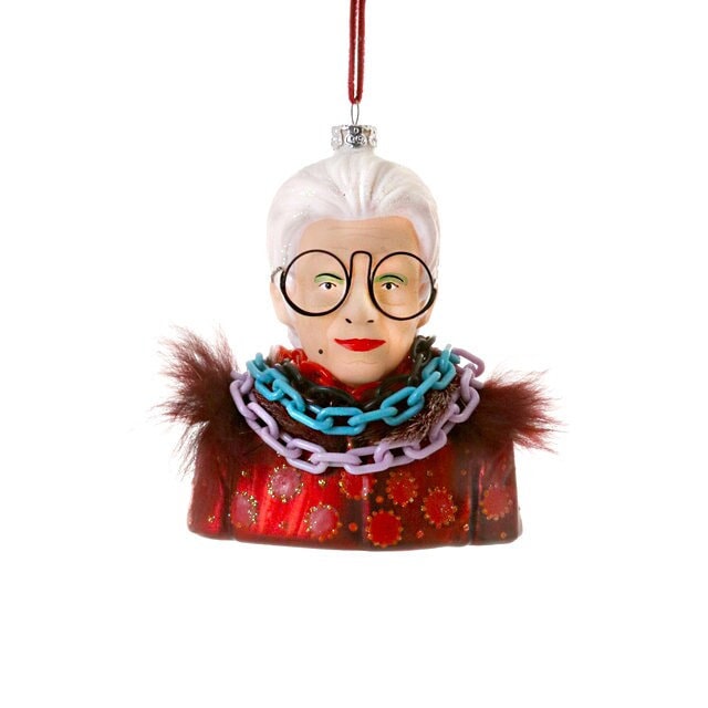Iris Apfel glass ornament NY NYC Cody Foster commemorative Iris Apfel dies at 102
