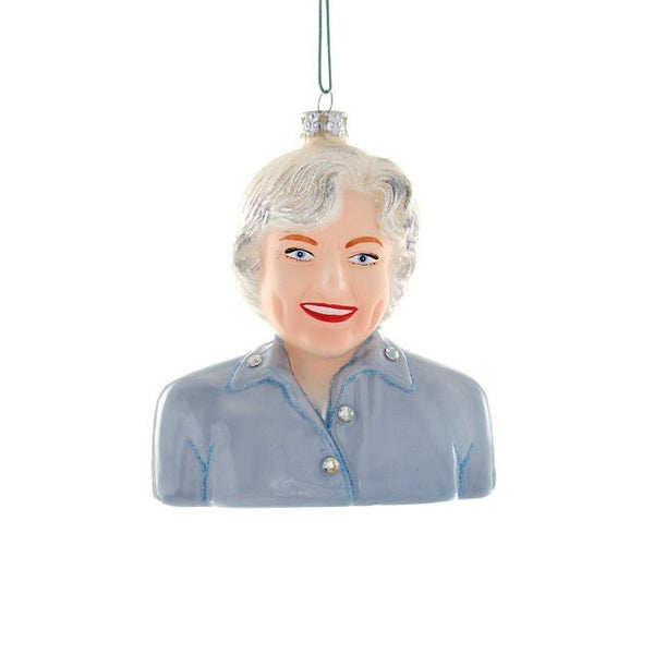 Holiday Ornament Betty White Glass Icon Tv Golden Girl Comedian