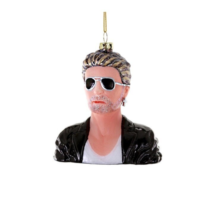 George Michael Glass Ornament