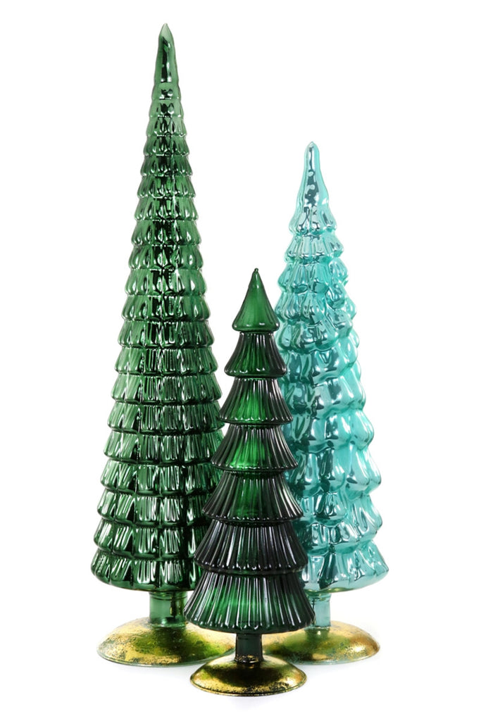 XL Extra Large Glass Hue Trees Teal Green Cody Foster MS-6682-T