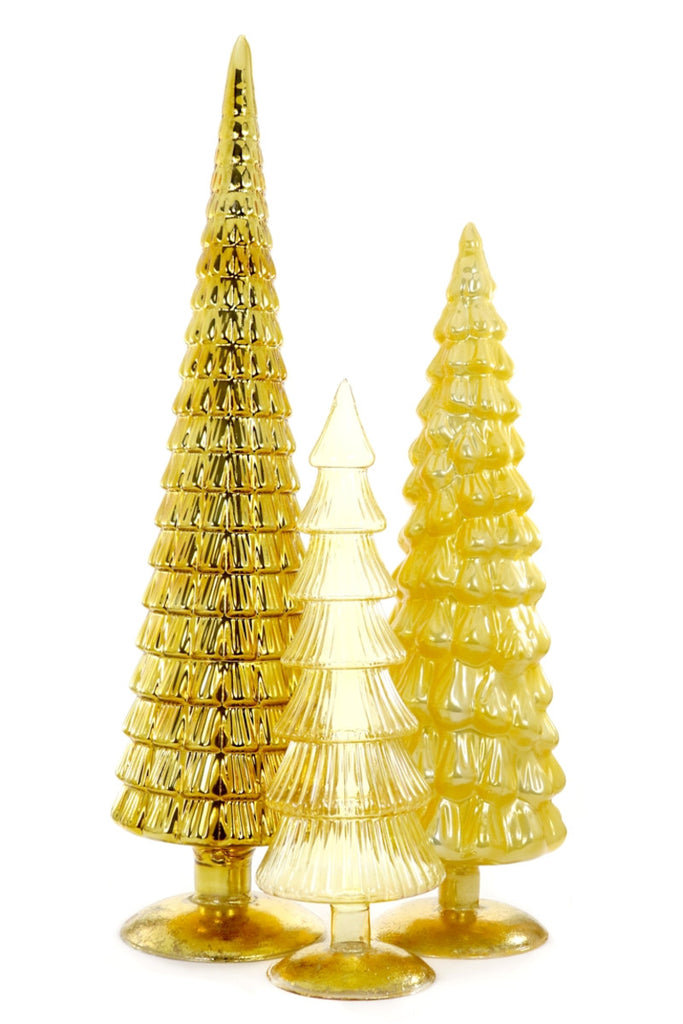 XL Extra Large Glass Hue Trees Golden Yellow Gold Cody Foster MS-6682-Y