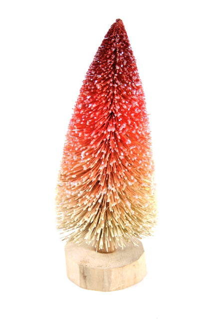 Buri Brush Tree - Ombre Red / Natural