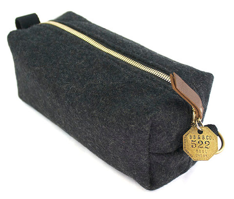 Medium Dopp Kit Military Toiletry Bag Military Blanket bag vintage brass tag