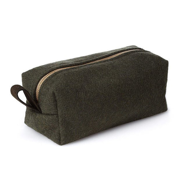 Olive Dopp Kit Military Blanket toiletry bag military blanket bag 