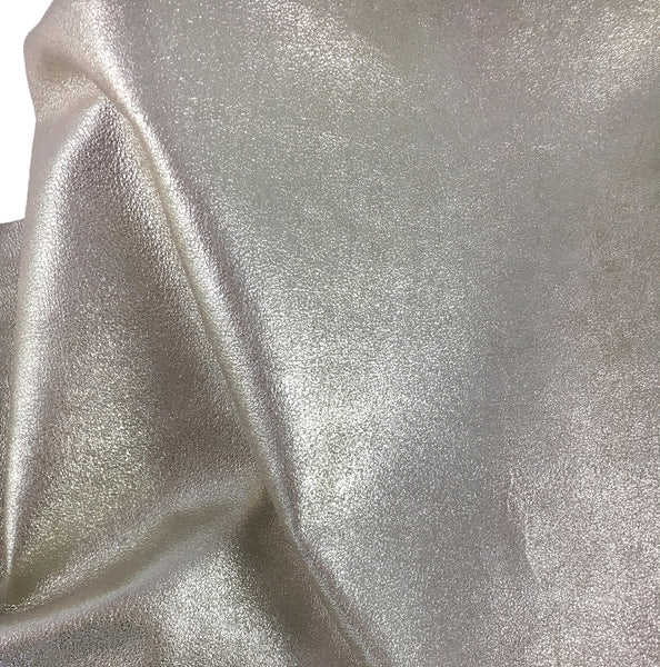 Medium Clutch / Pouch - Gunmetal Metallic Leather (add'l metallic colors avail)
