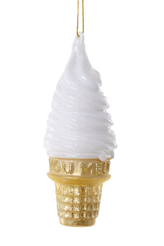 Cody Foster You Melt My Heart ornament glass ice cream cone Christmas