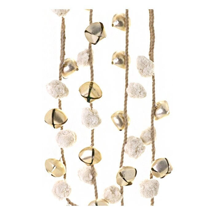 Ivory Bell Garland 76"