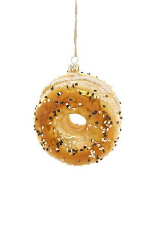 Everything Bagel Glass Ornament