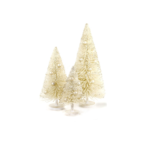 Snow Laden Tree Set - Champagne Gold (set of 3)