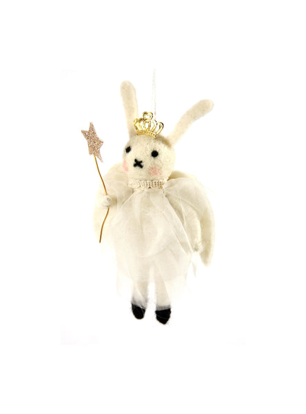 Fairy Queen Bunny Felt Ornament