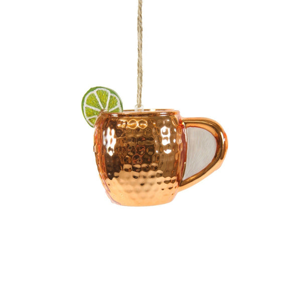 Moscow Mule Glass Ornament