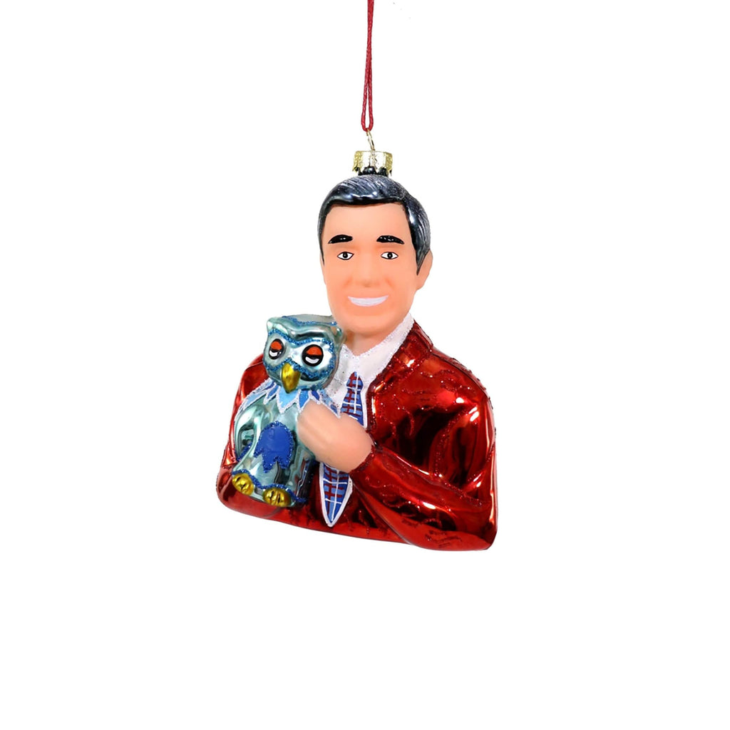 Mister Rogers Glass Ornament