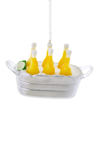 Bucket O Beer Glass Ornament